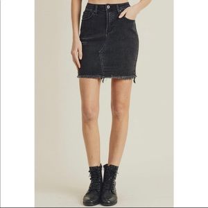 New Skirt, High Waisted, Raw Hem, Denim, Mini, Brand New, HIGH QUALITY MATERIAL